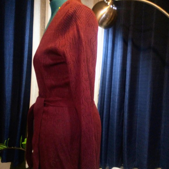 NWT Brooks Brothers Merino Wool Lace Knit Cardigan Sz M - Picture 2 of 8